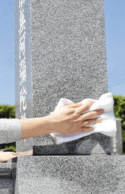 墓石水洗い