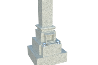 8寸 新名古屋型和型墓石（OW1）