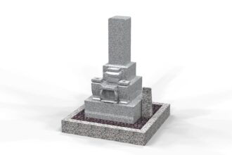 ８寸名古屋和型墓石（1.5㎡）中国白御影