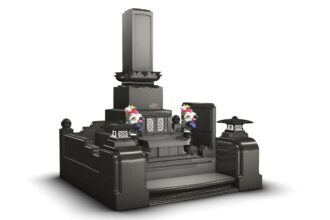 KJ型 和型墓石N（黒御影）