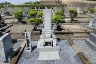 【新規墓石建立】名古屋市対応｜知多市 知多墓園｜8寸3段墓石｜施工事例