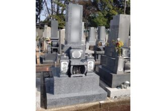 【新規墓石建立】名古屋市対応｜大府市｜8寸三段墓石｜施工事例