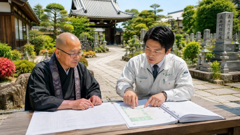 寺院が抱える境内管理の課題|清掃・草刈り・墓地運営の悩み