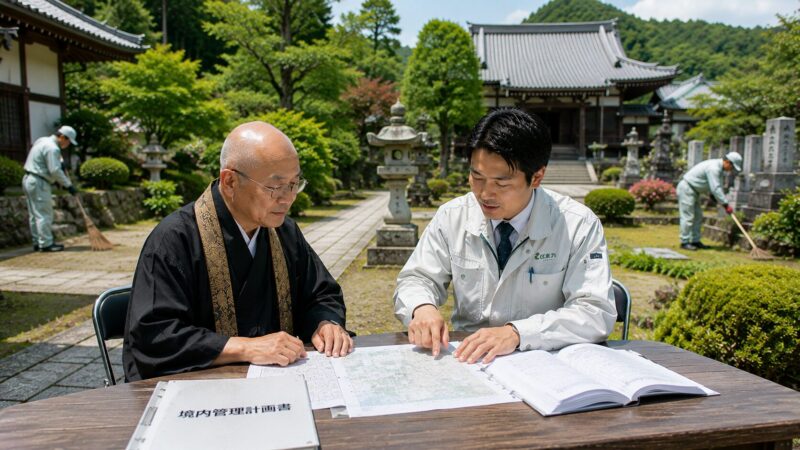 お寺の境内管理を外部委託するメリットと注意点